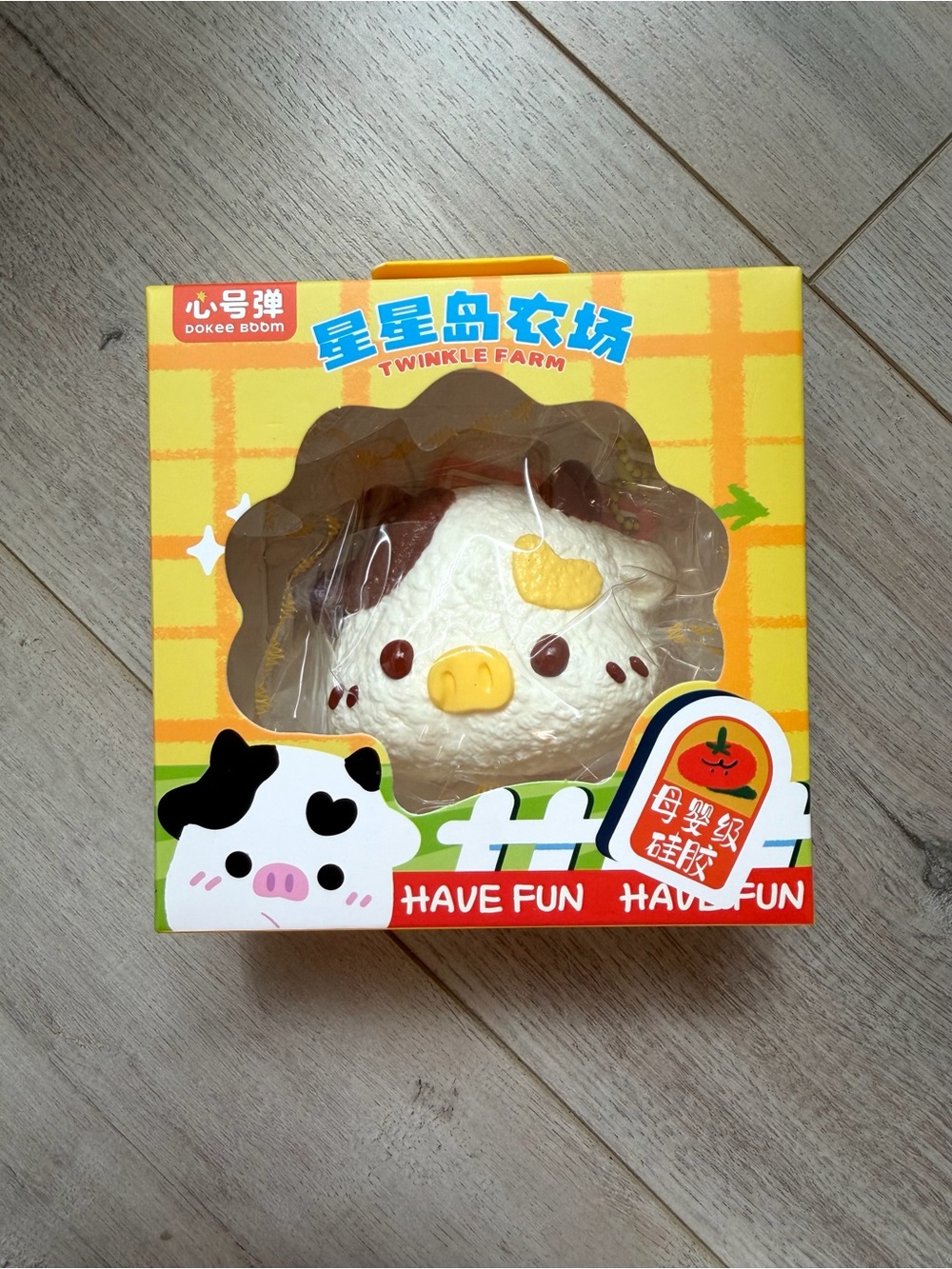 🆕 Twinkle Farm Cute Cow Squishy Toy - White